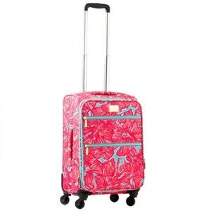 Lilly Pulitzer Rolling Suitcase ~ Blue Flirty ~ 24"